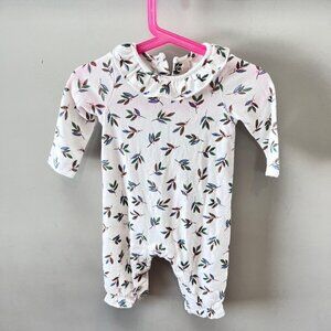 Peek Leaf Print Romper-‎ Size 3-6m